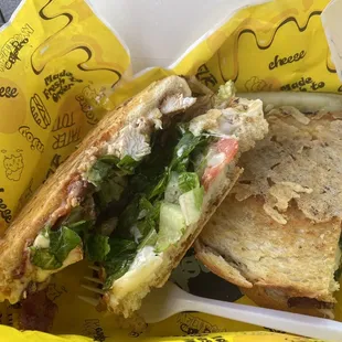 Chicken Caesar melt