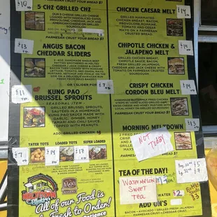 Menu on 6-21-24