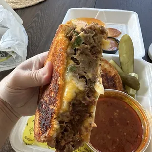 Birria grilled cheese