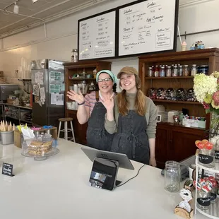 Friendly staff at Meltdown Ice Cream