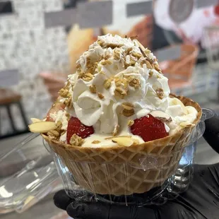 waffles, food