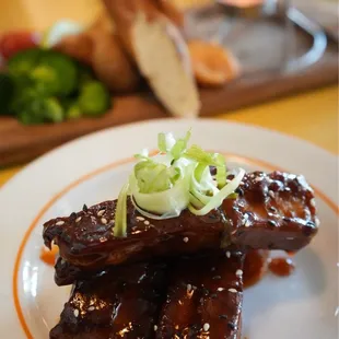 Sweet spiced sticky ribs