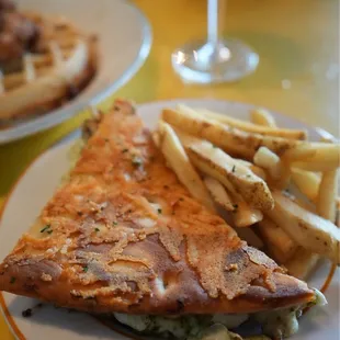 Crispy chicken caprese panini