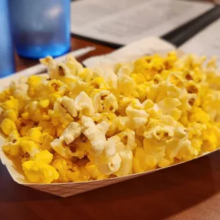 Free popcorn