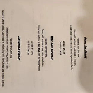 Specials