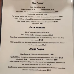 Specials