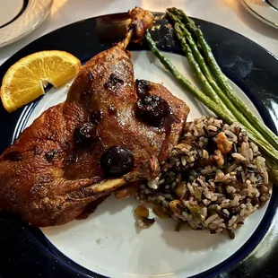 Duck was cooked to perfection!