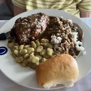 Lunch Special: Chicken Stew with Lima Beans...  just like Maw Maw would make it!