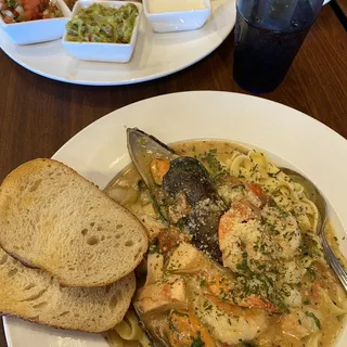 Seafood Sauteed Fettucini