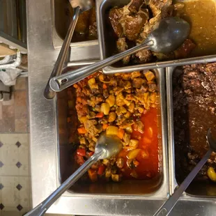 a variety of food items