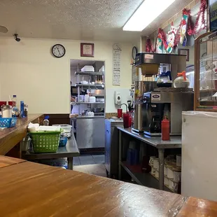 a view of the kitchen