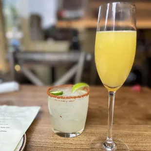 Mimosa and spicy maragrita