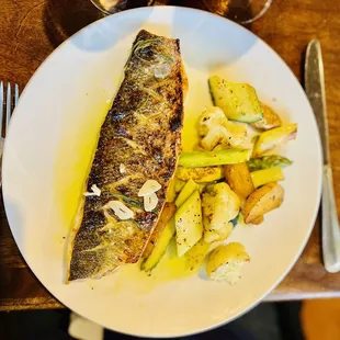 Bronzino perfectly cooked and seasoned!