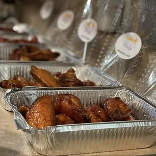 a variety of food items