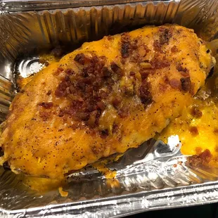 1/2 Twice Stuffed Baked Potato