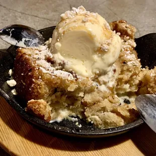 Mexican bread pudding. We don&apos;t often get dessert, but this sounded so good, we had to try it. It was amazing!