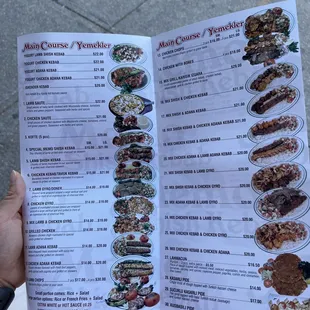 Price change in menu