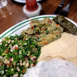 Mixed cold appetizers. A lot of eggplant but that was the best part