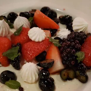 Berries and cream