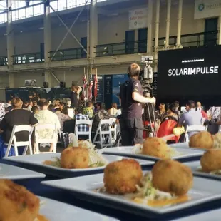 Goat&apos;s Cheese Stuffed Shrimp Cakes since 2006. Proud partner with Omega and Möet.