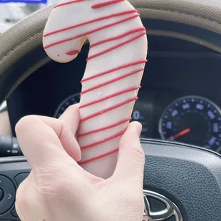 Candy cane shortbread