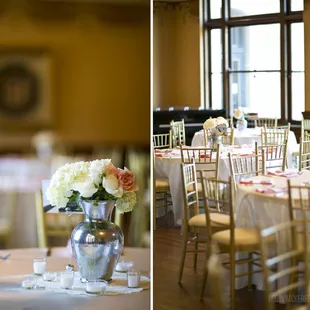 Interior setup for wedding reception (photo: Robin McKerrell Photography)