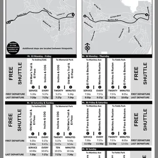 Free MMTransit shuttle schedule as of July 2018. There are 2 stops adjacent to Memorial Park.