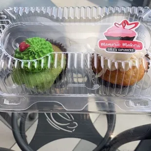 Grinch and Wedding Cake Cupcakes vegan/GF