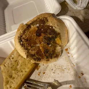 bottom of the bread for the Crab Dip