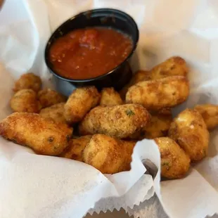 Garlic cheese curds!