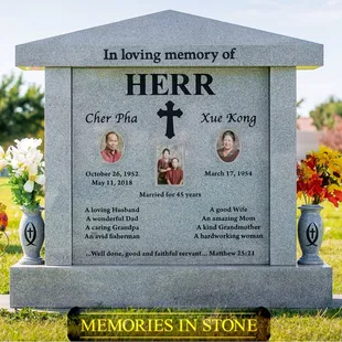 Pagoda memorial in loving memory