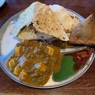 Mutter Paneer Lunch