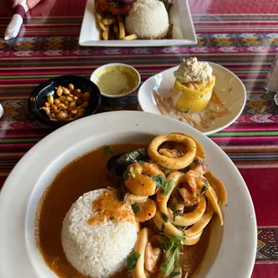 Lomo Saltado, Causa de Pollo, Pescado a lo Macho