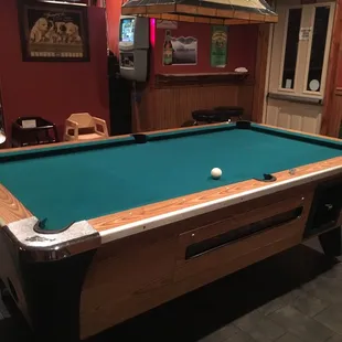Pool table area