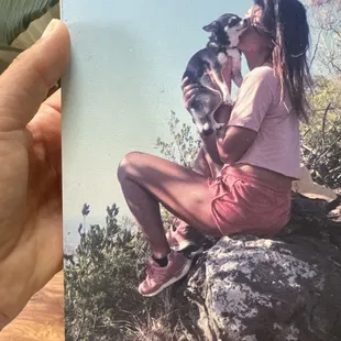 Hiking with my girl coco