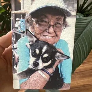 My dog coco and auntie sue