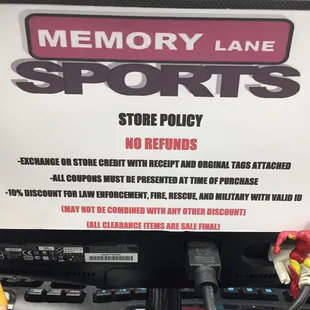 No Refunds! Exchange, or store credit only!