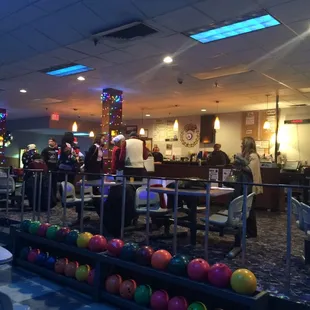 a bowling alley