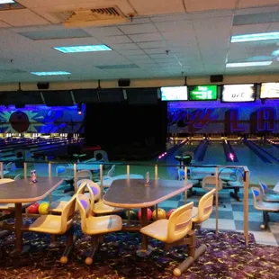 a bowling alley