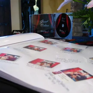 A fun scrapbook will be created during your event by your guests.  Enjoy this for many years.