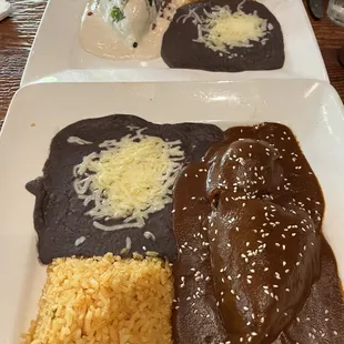 Nogado (top) Chicken Breast Mole (bottom)