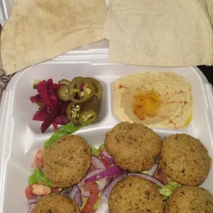 Falafel plate. Everything was so good.