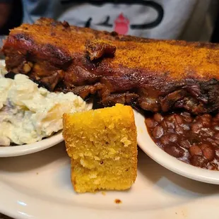 Half rack of baby back ribs
