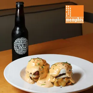 Southern Eggs Benedict with Wilson Cold Brew Coffee. All Available to Go.