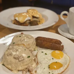 Biscuits with gravy (Special menu of the week)