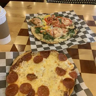 Pepperoni and Veggie Pizza