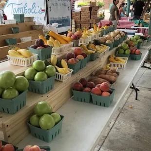 a variety of fruits and vegetables
