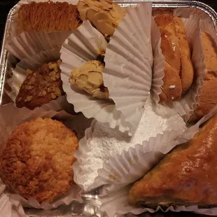 Pre-packed box ($12) of assorted Greek pastries could have made a nice little gift for Mother's Day.
