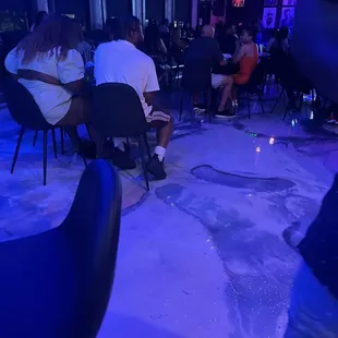 people sitting at tables