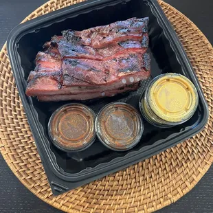 St. Louis Style Smoked 6 Pork-Ribs (Half Slab)